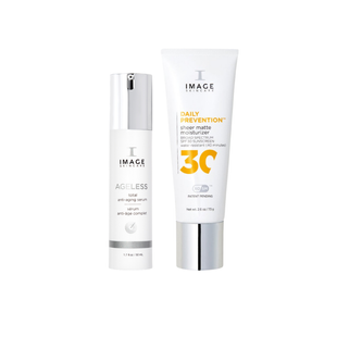 DUO Image Skincare Daily Prevention Sheer Matte Moisturizer SPF 30 73 г + Image Skincare Ageless Total Anti-Aging Serum 50 мл 0000898 фото